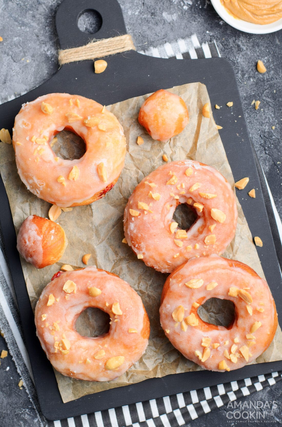 donuts on parchment