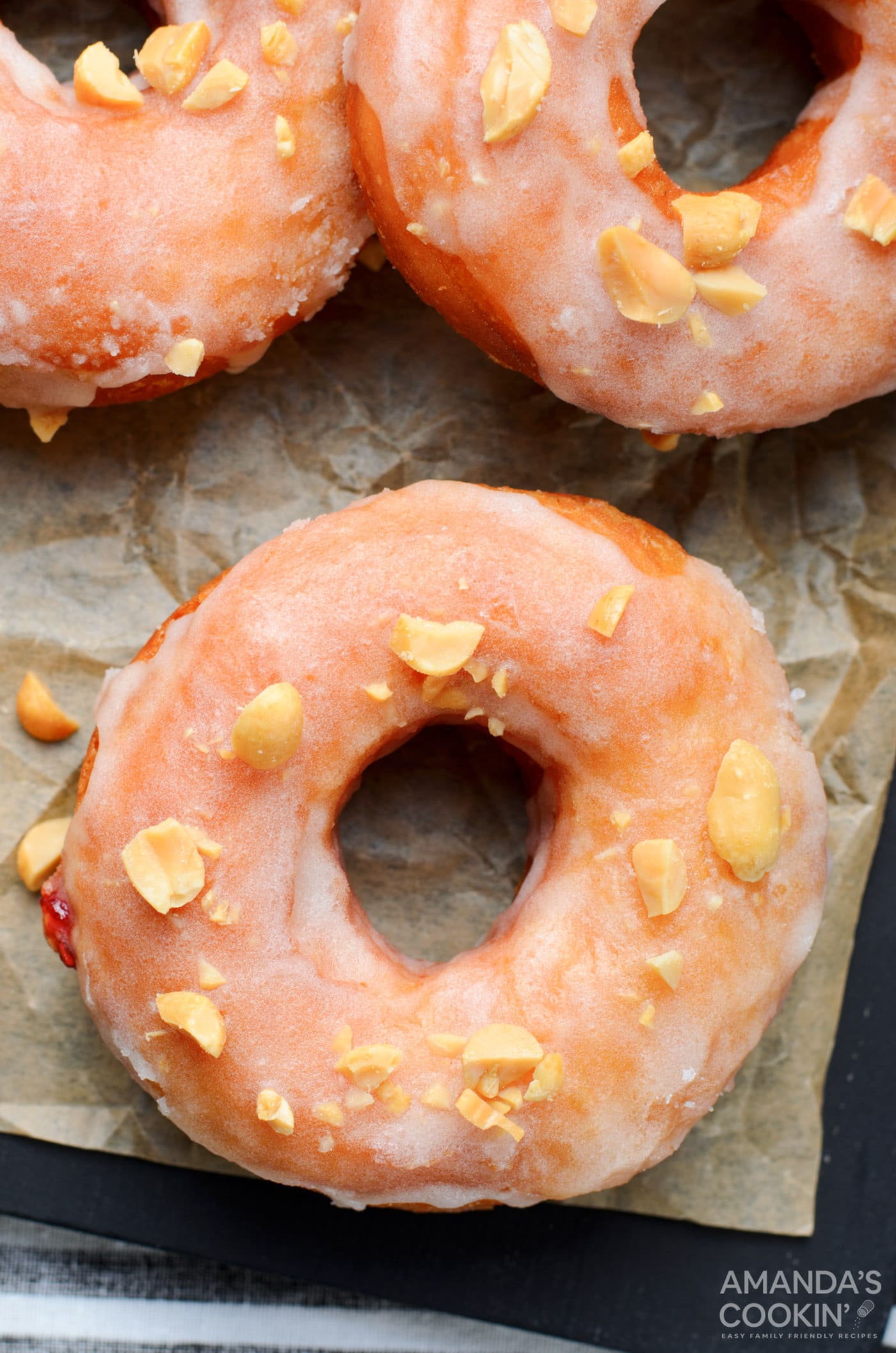 Peanut Butter & Jelly Donuts Amanda's Cookin' Bagels & Doughnuts