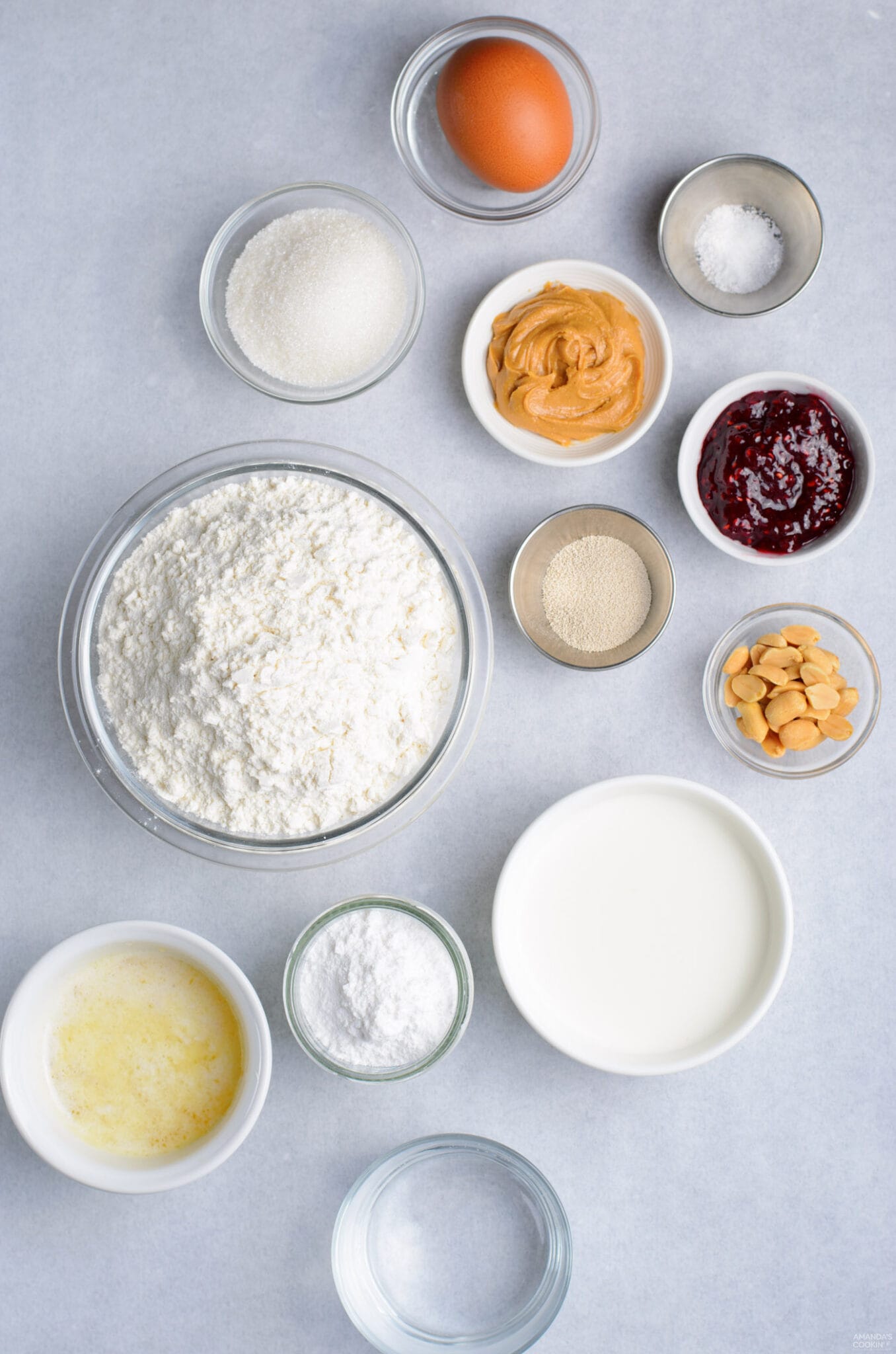 ingredients for making donuts