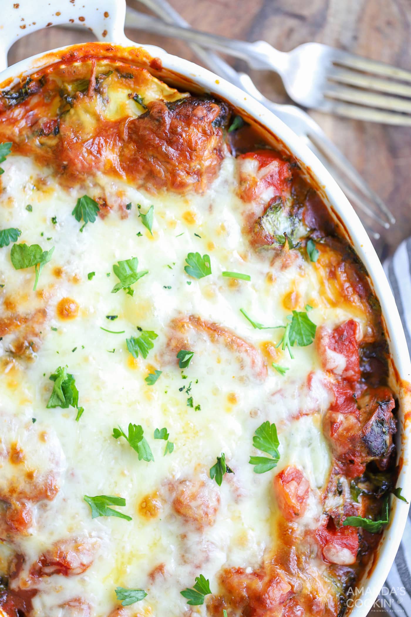 Ravioli Lasagna - Amanda's Cookin' - Casseroles