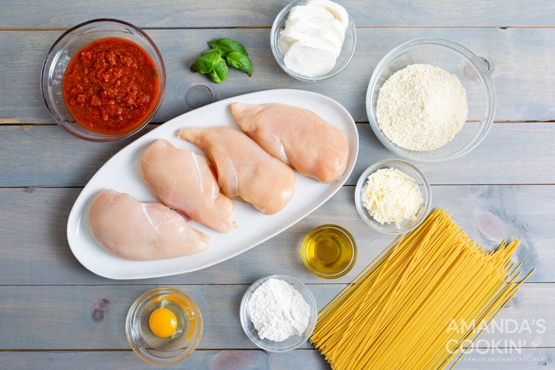 ingredients for air fryer chicken parmesan
