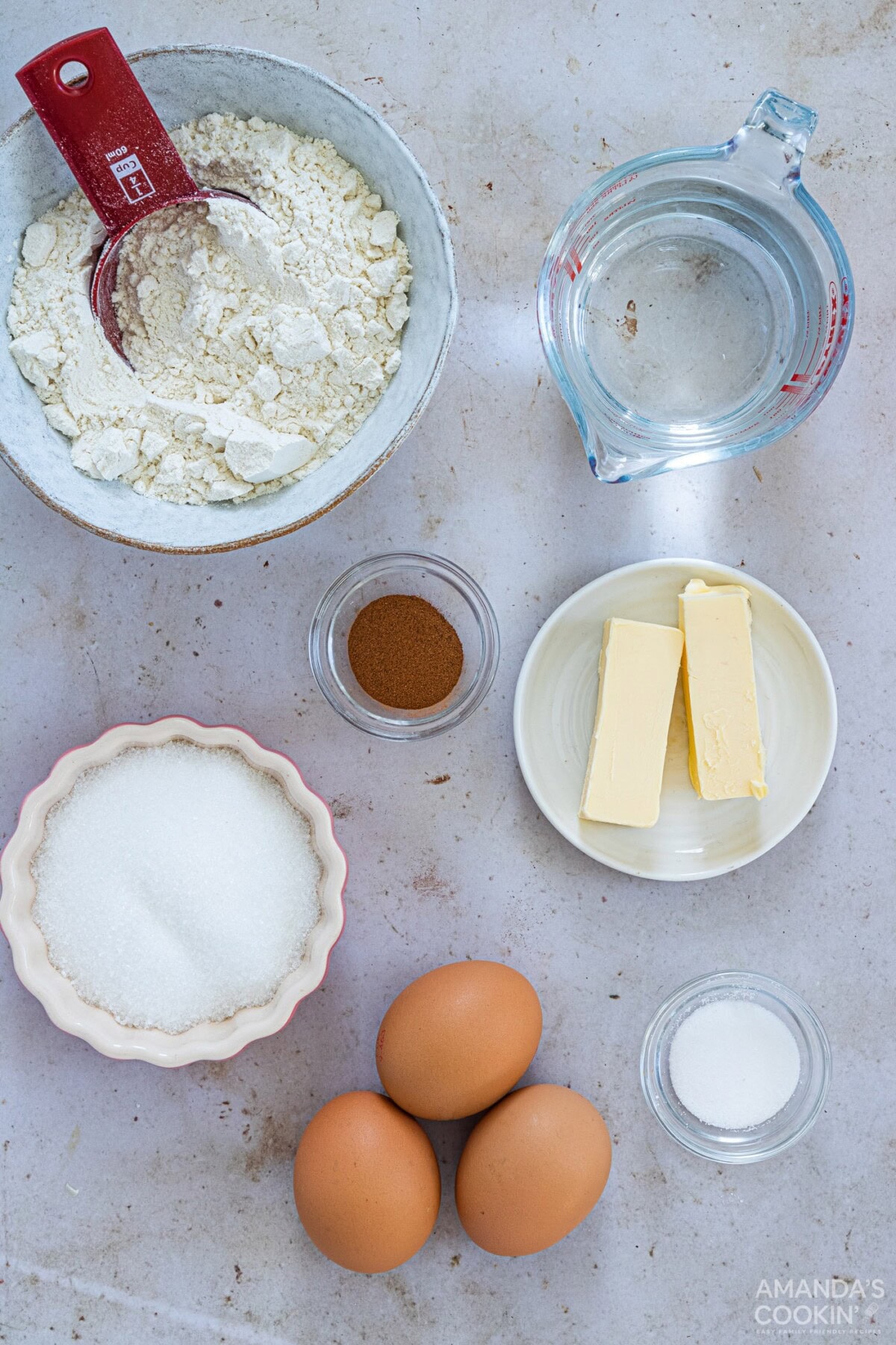 ingredients needed for Air Fryer Churros