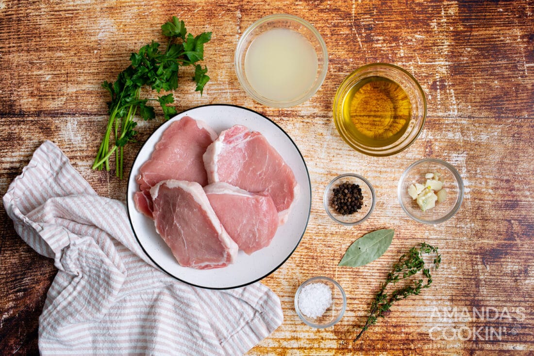 ingredients for air fryer pork chops