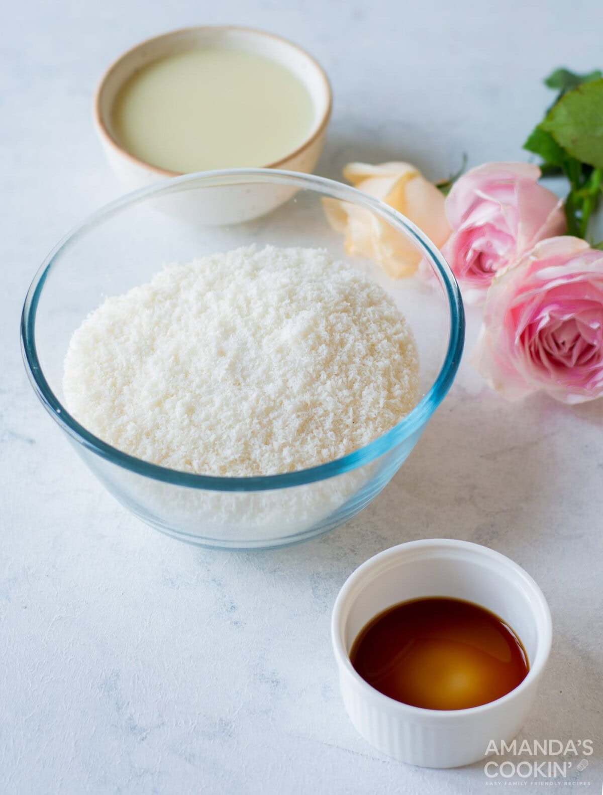 ingredients for homemade bounty bars