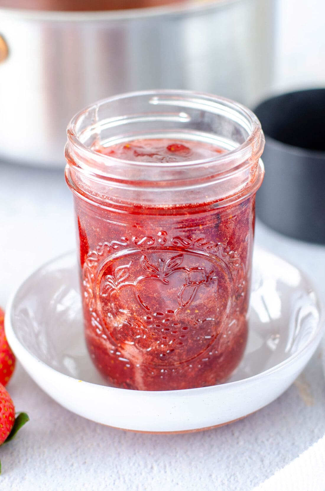 jar of strawberry jam