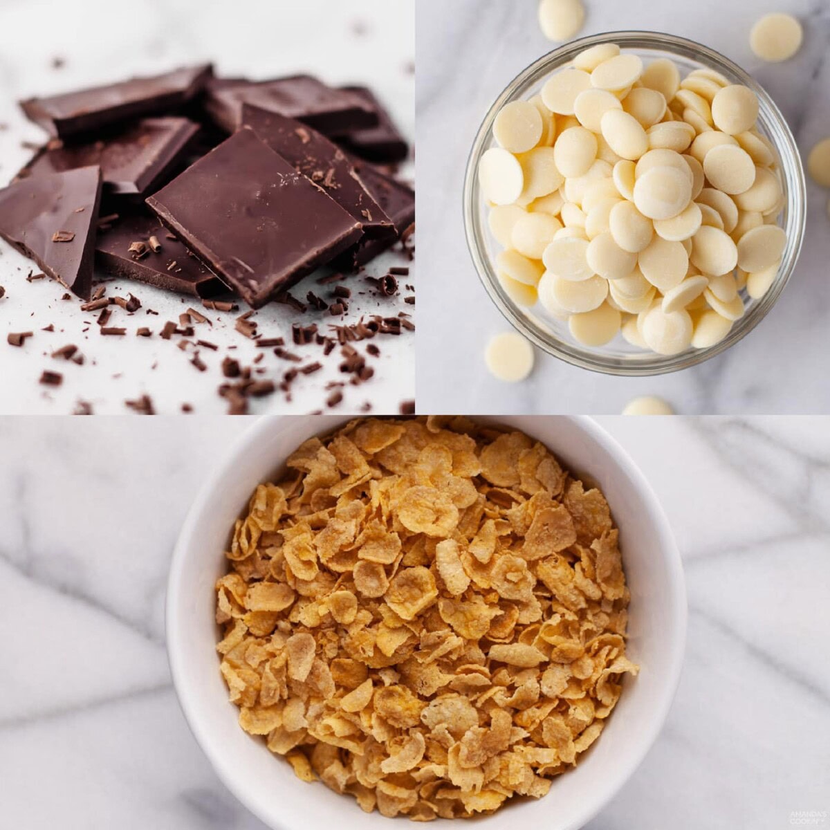 ingredients needed for no bake cornflake cookies