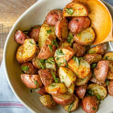 bowl of Air Fryer Roasted Potatoes