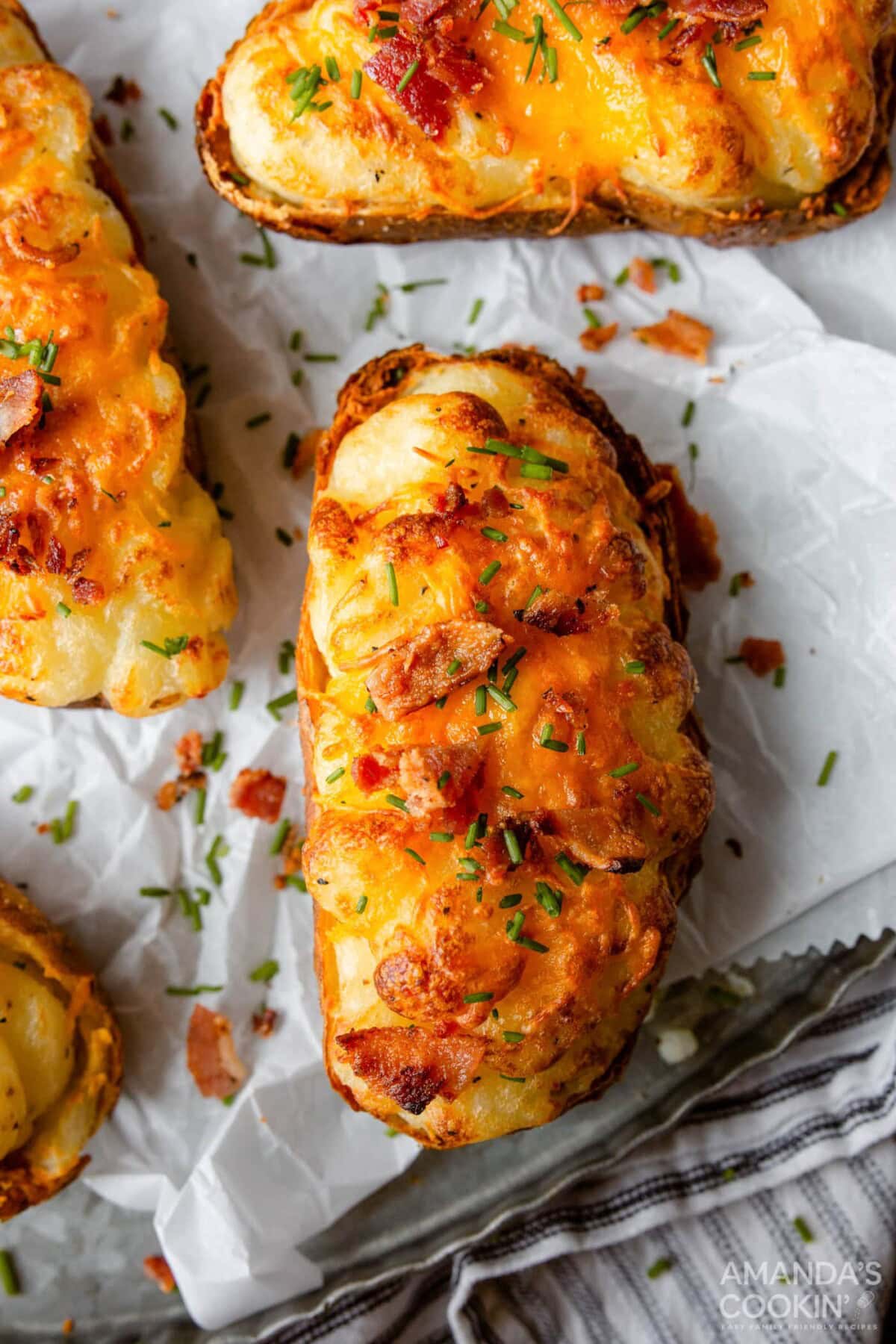 Air Fryer Twice Baked Potatoes