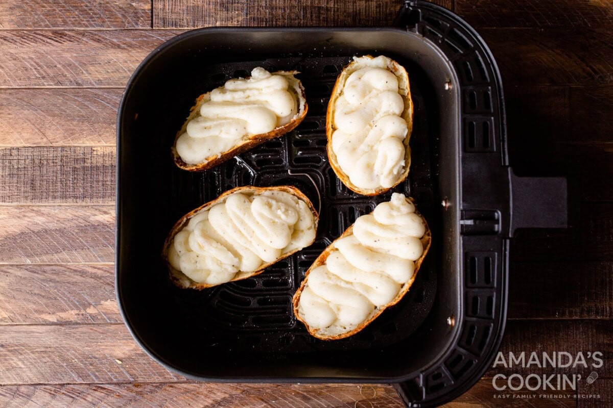 whipped stuffed potatoes in a air fryer