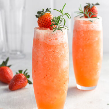 Frozen Strawberry Salty Dog Cocktails