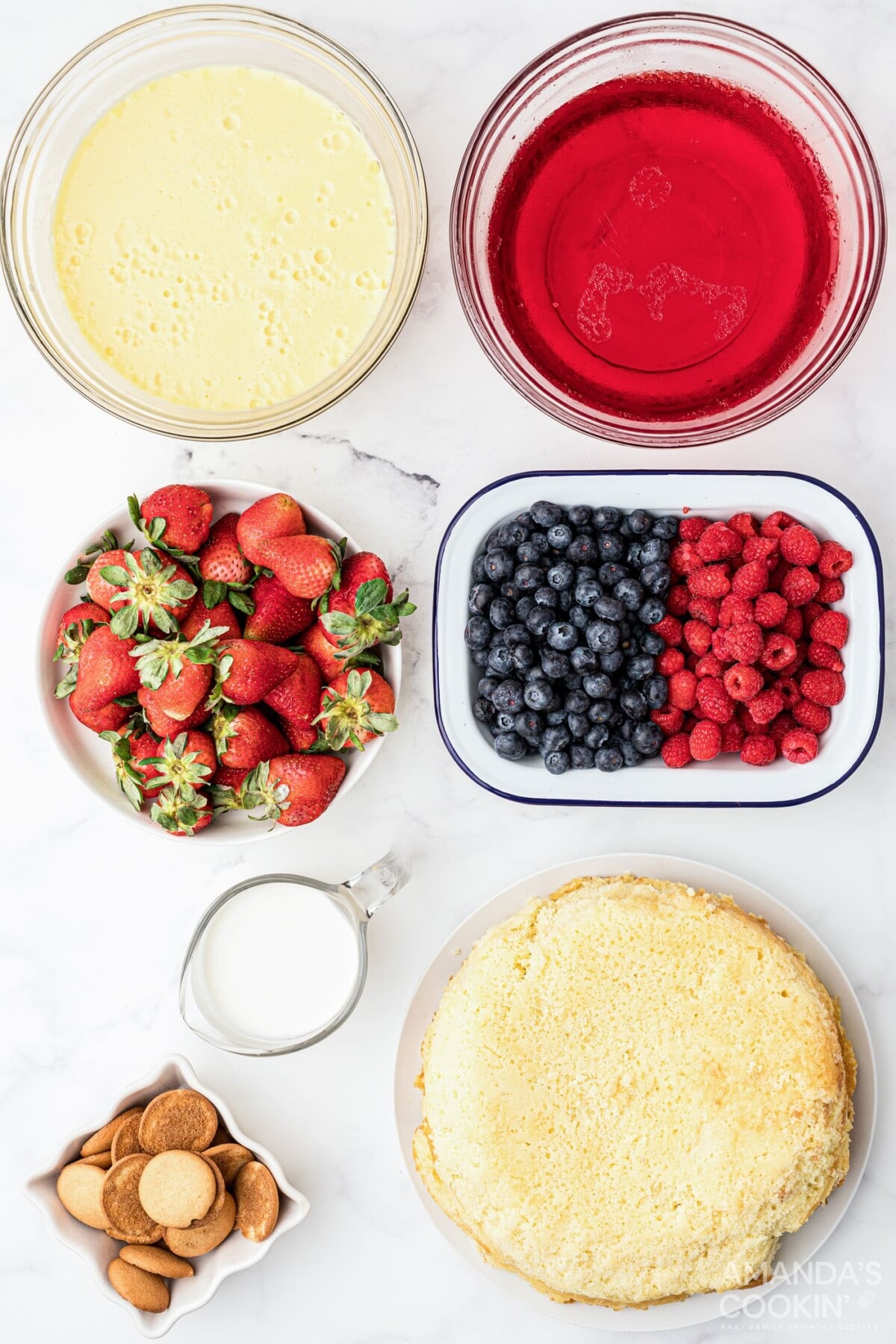 ingredients for jello trifle