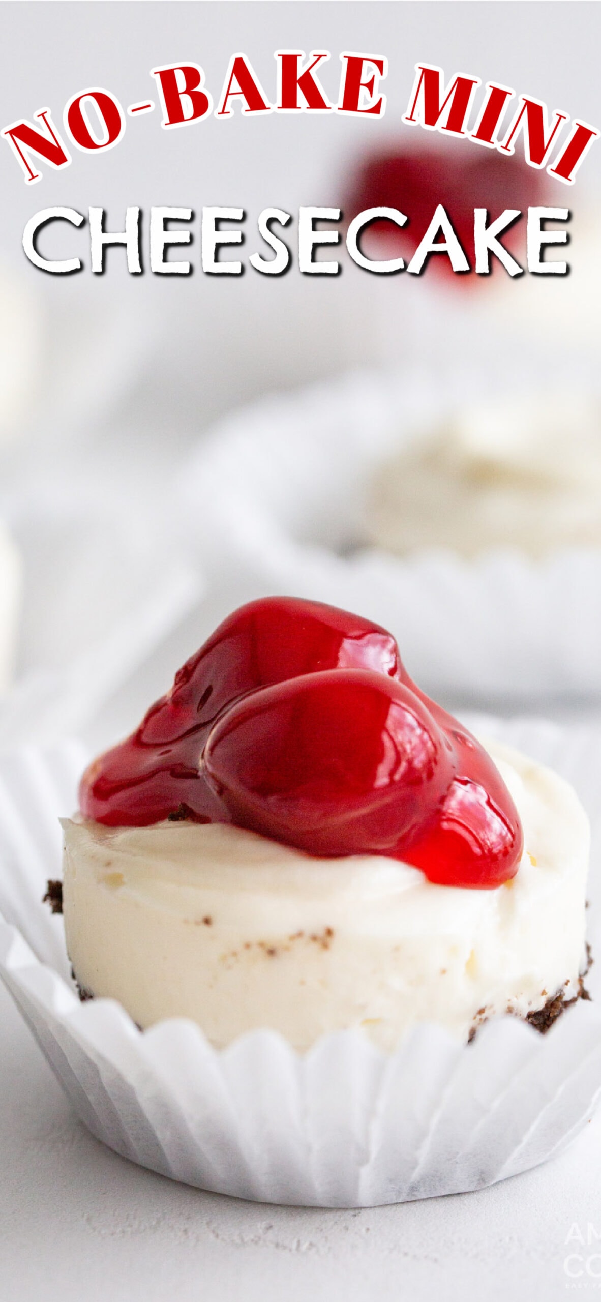 Mini Cheesecakes - Amanda's Cookin' - Cheesecakes