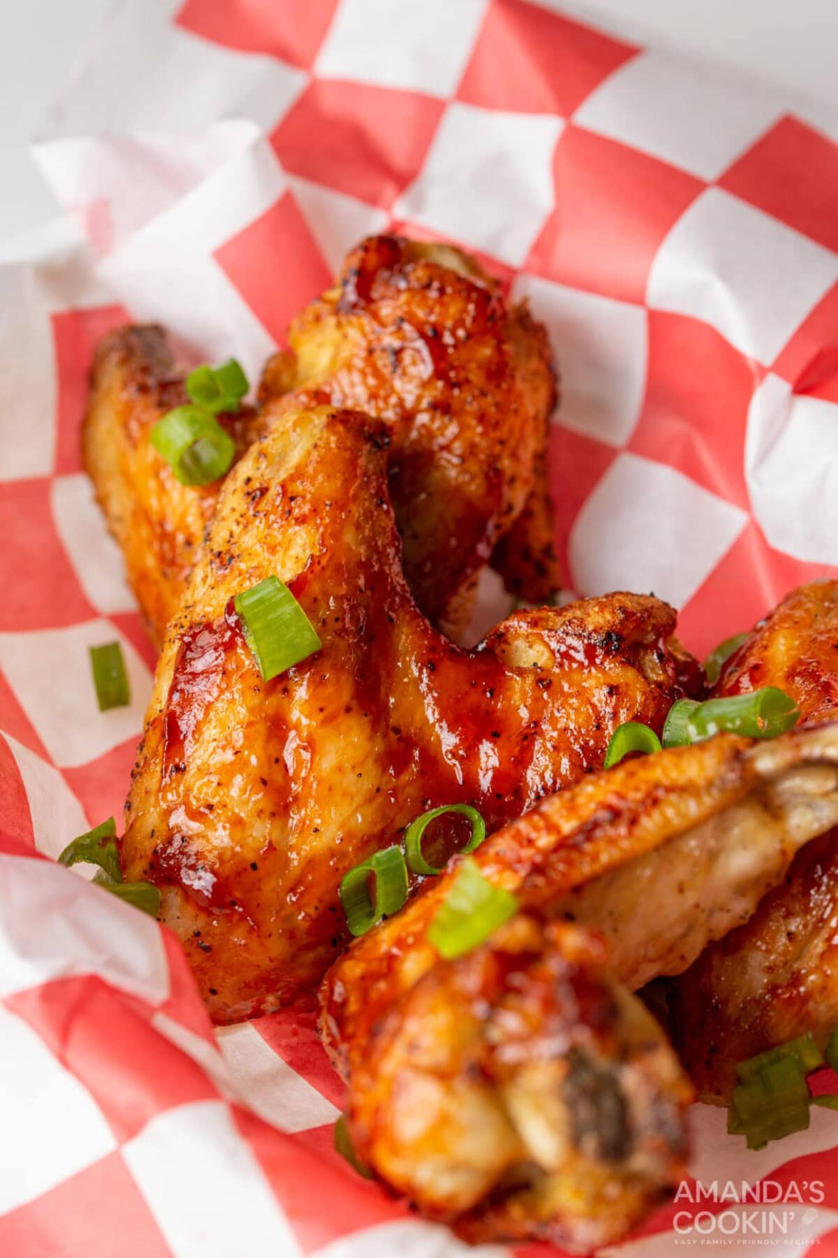 chicken wings in a basket