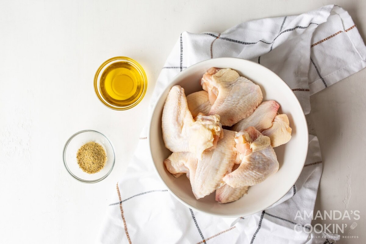 ingredients for Air Fryer Chicken Wings