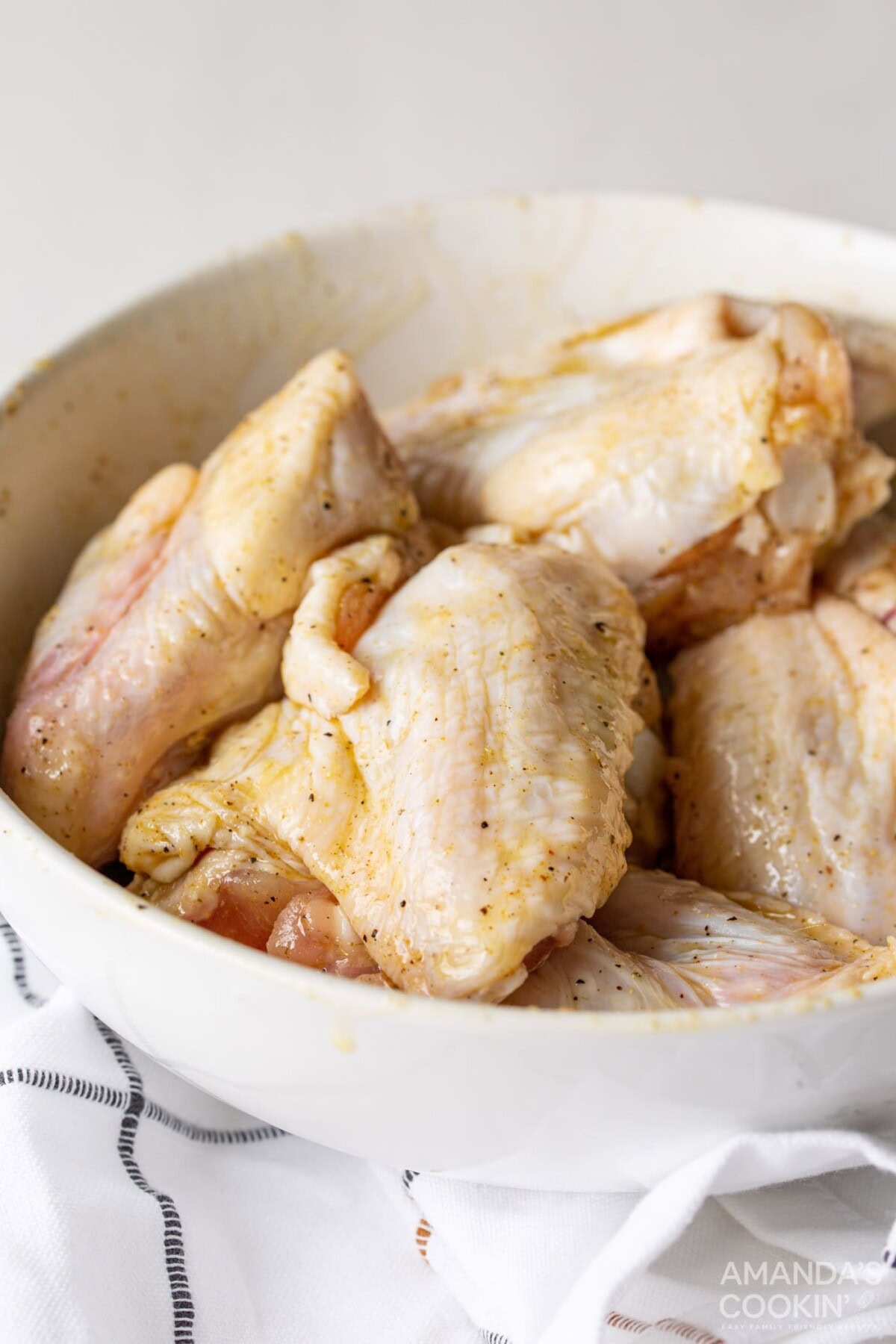 chicken wings in a bowl