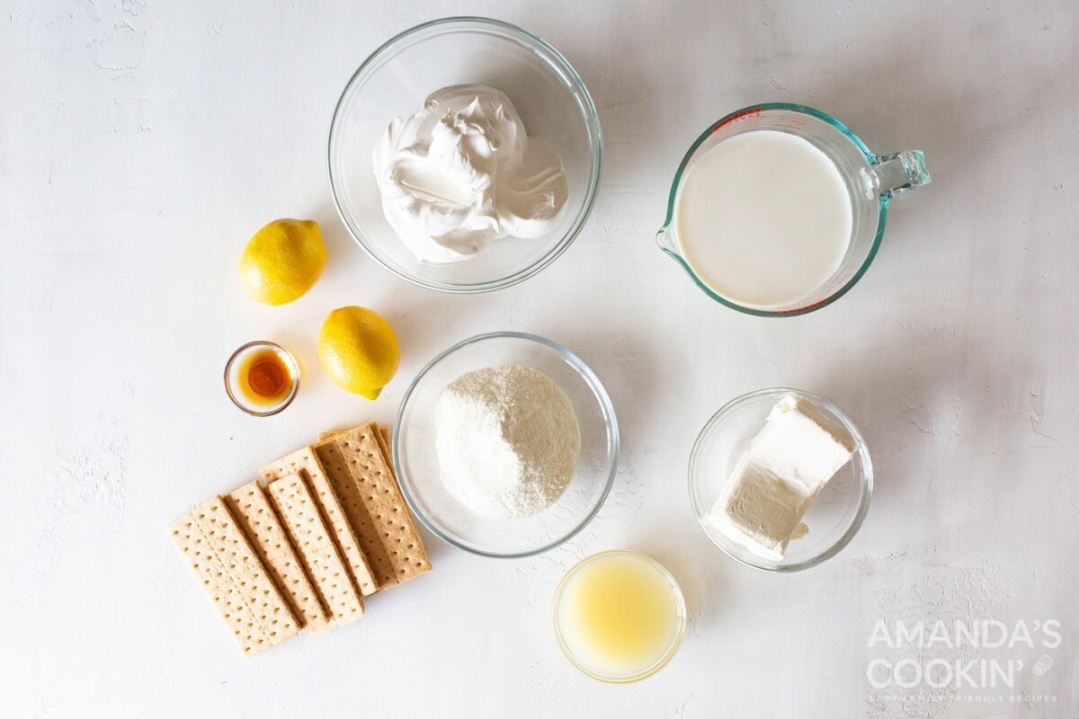 ingredients for lemon icebox cake
