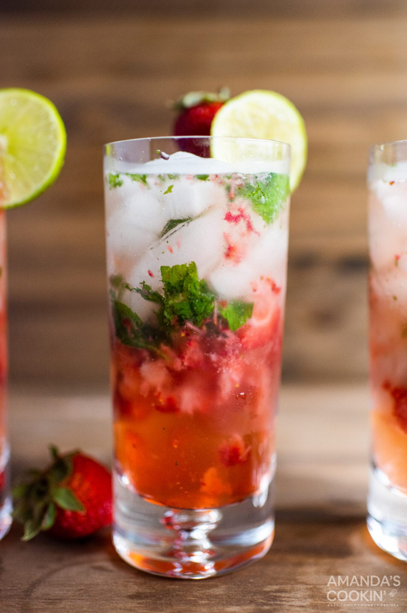 Strawberry Mojito glass