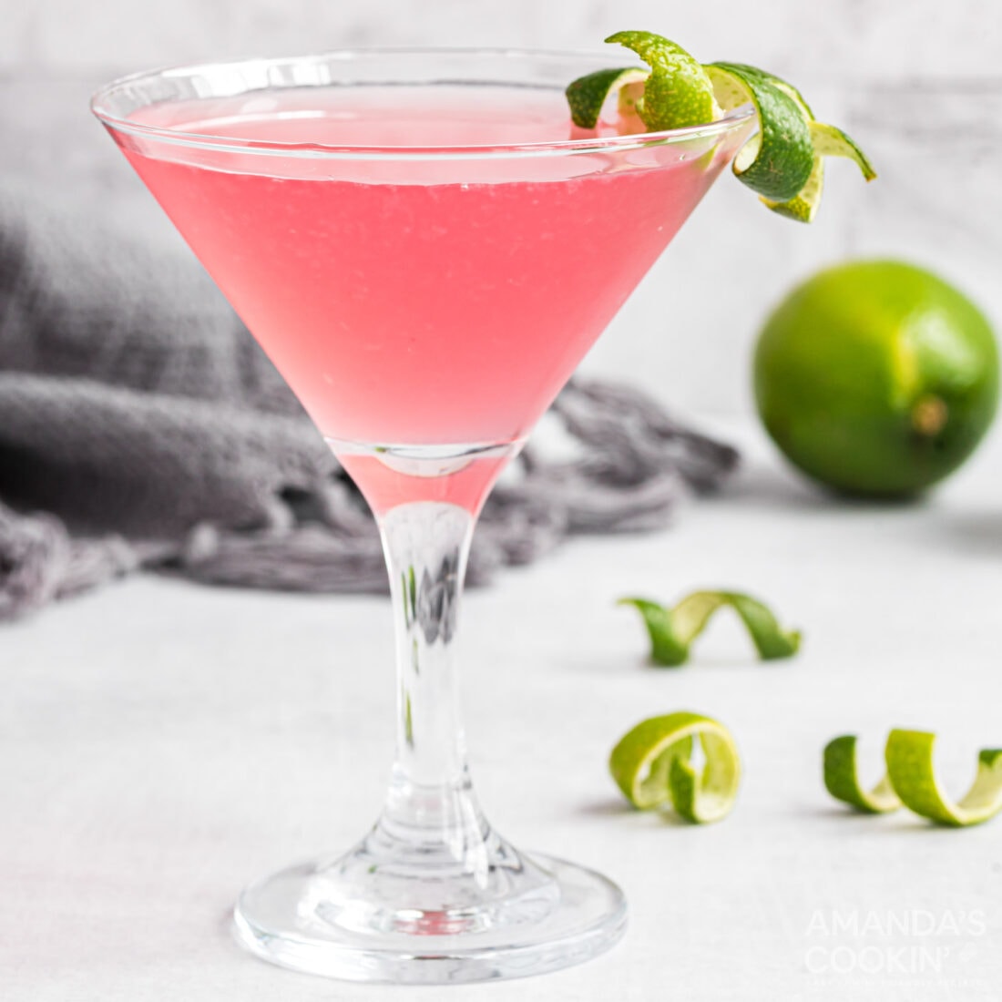 Cosmopolitan Cocktail - Amanda's Cookin' - Cocktails