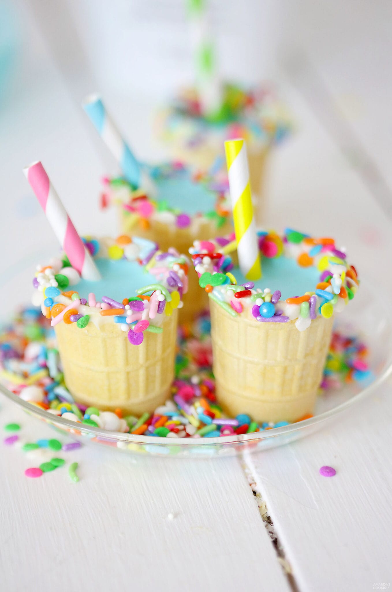 Ice Cream Cone Rum Chata Shots