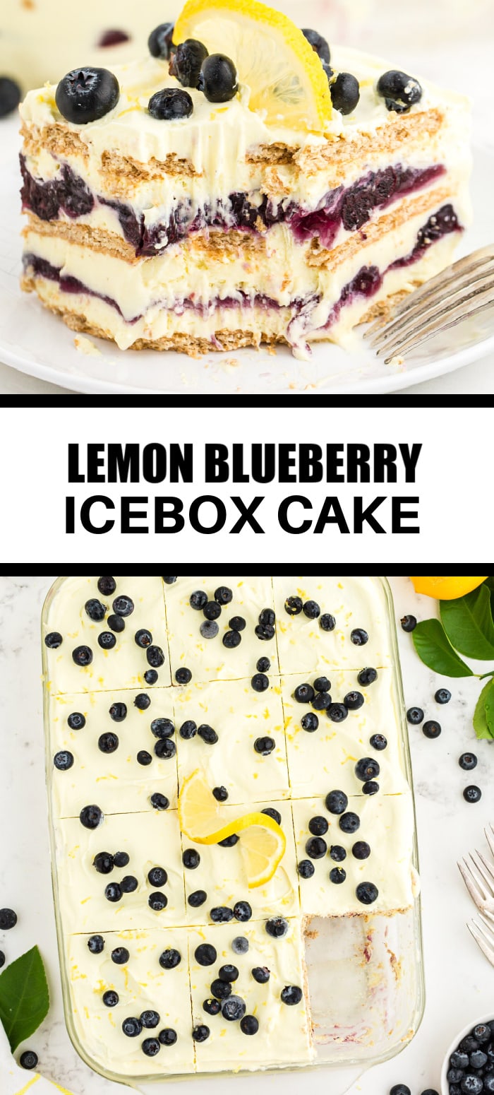Lemon Blueberry Icebox Cake Amanda's Cookin' One Pan Desserts