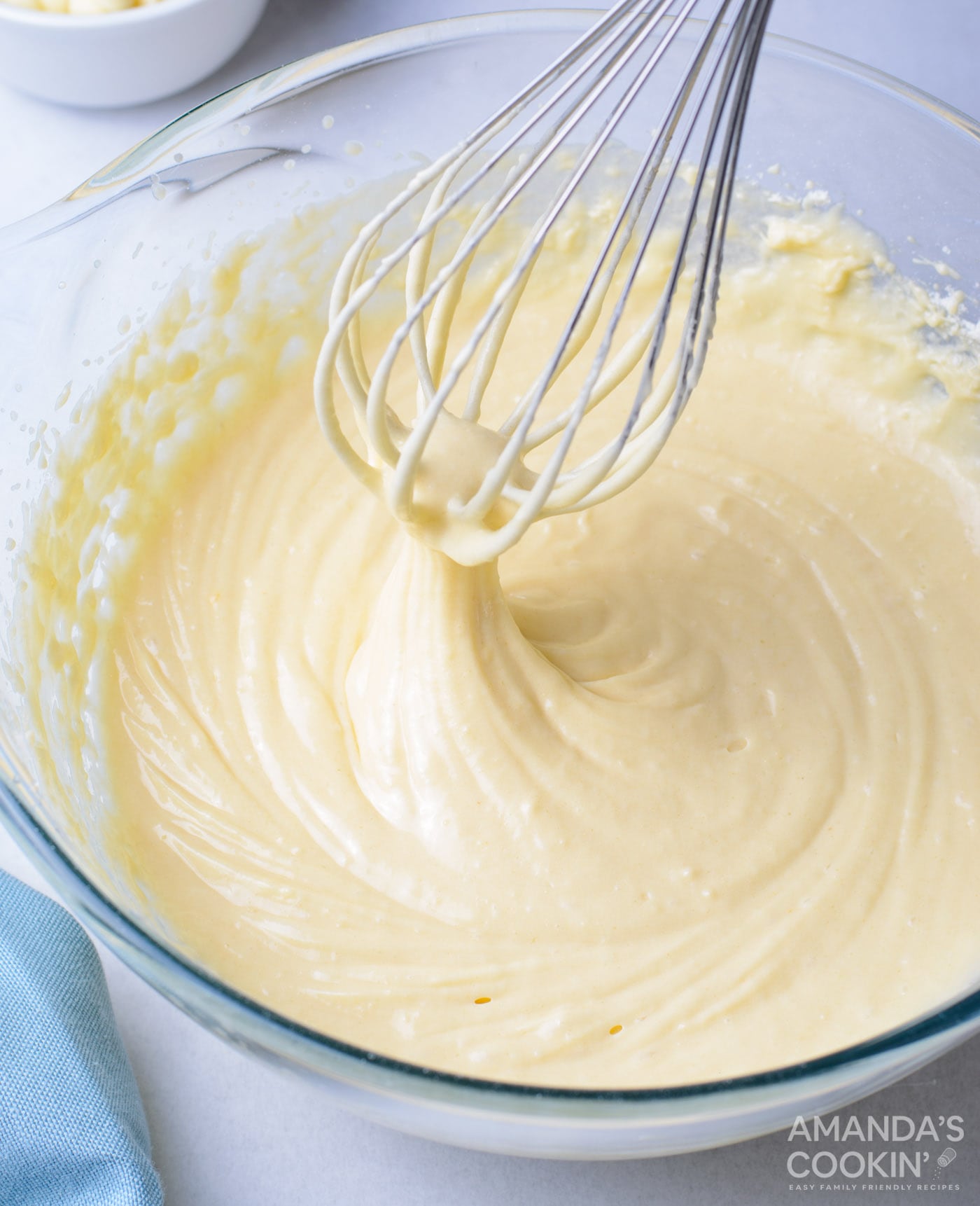 cupcake batter in a bowl