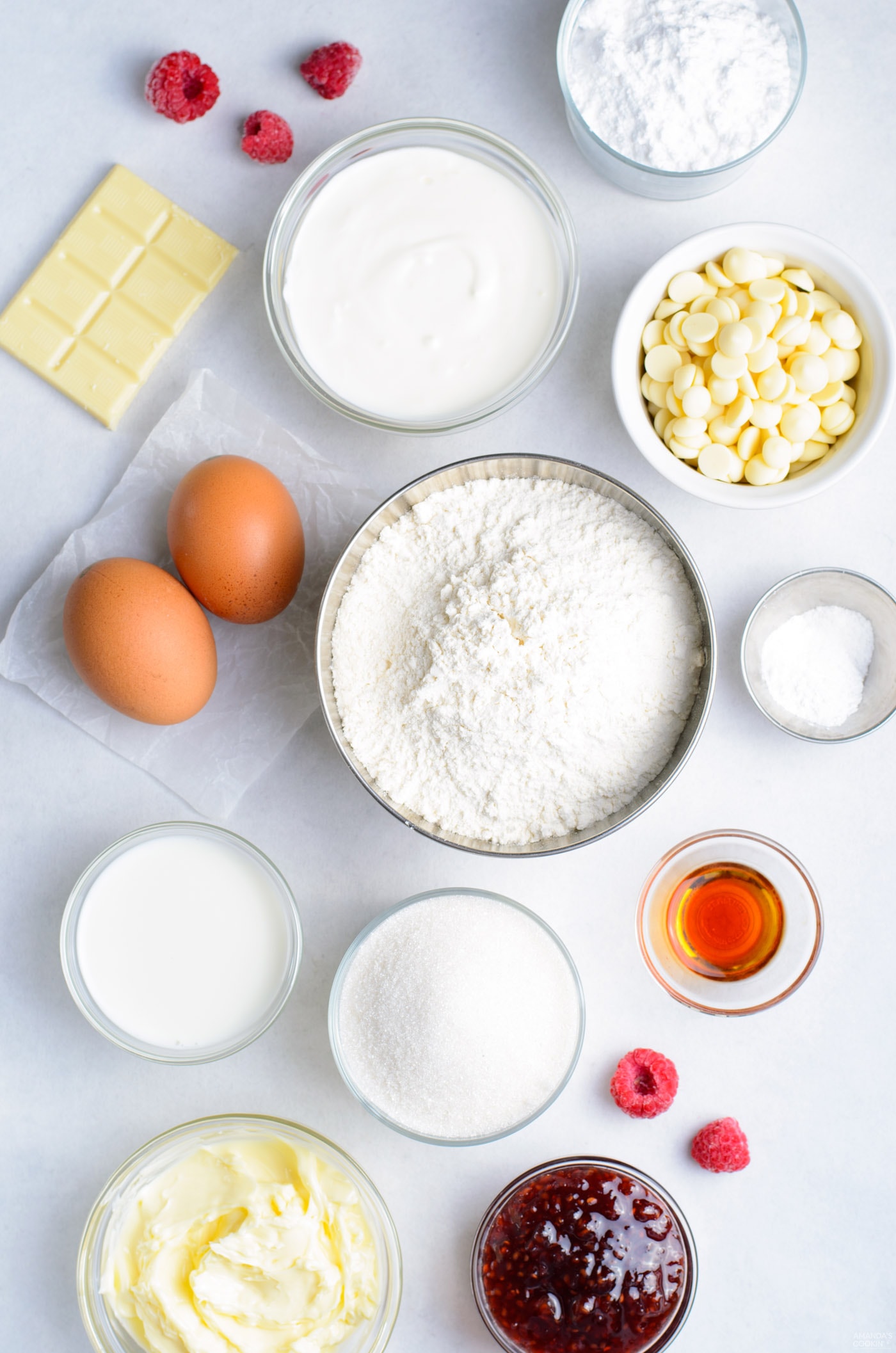 Raspberry White Chocolate Cupcakes Amanda's Cookin' Cake & Cupcakes