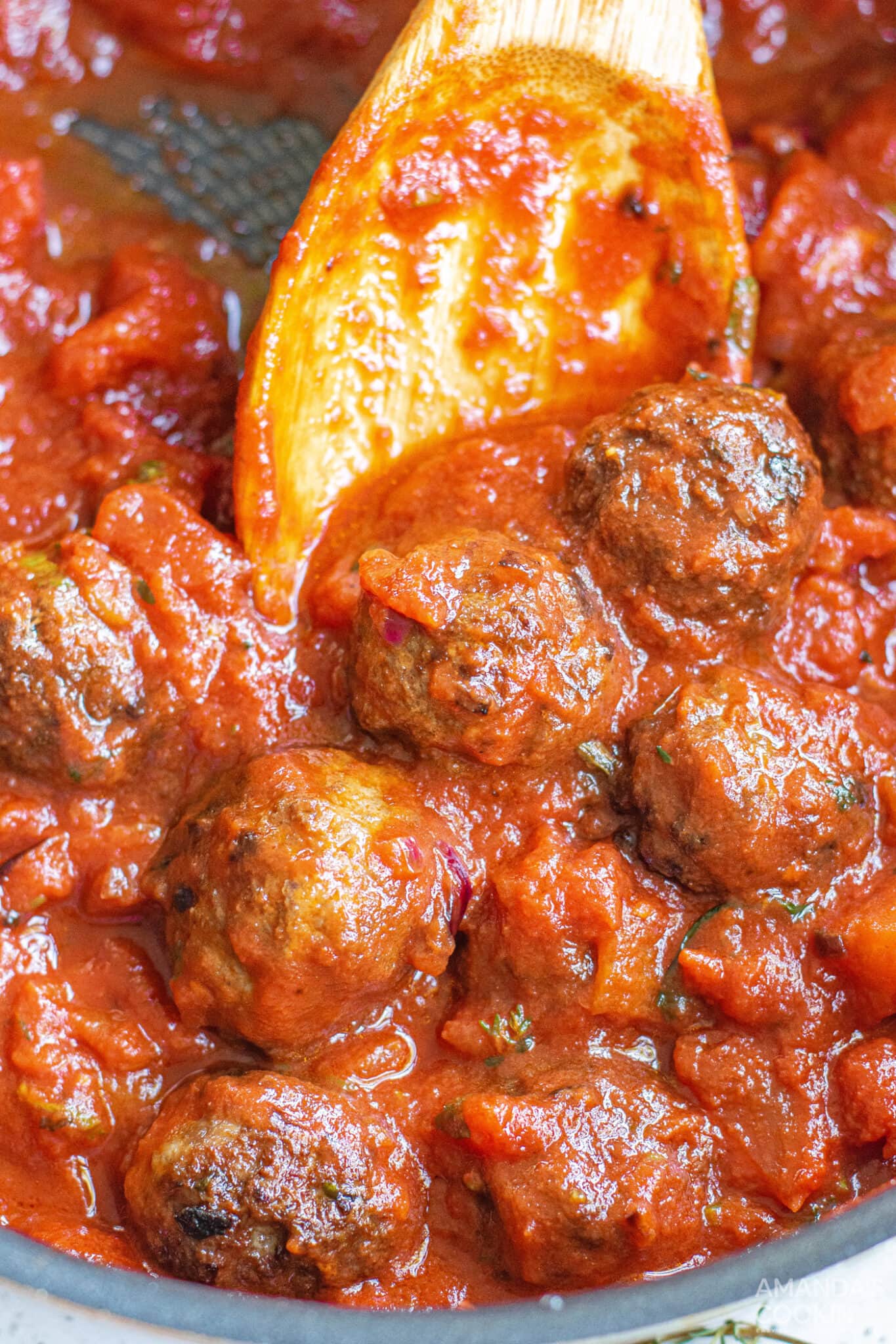 Spaghetti and Meatballs in Marinara Sauce Amanda's Cookin' Pasta