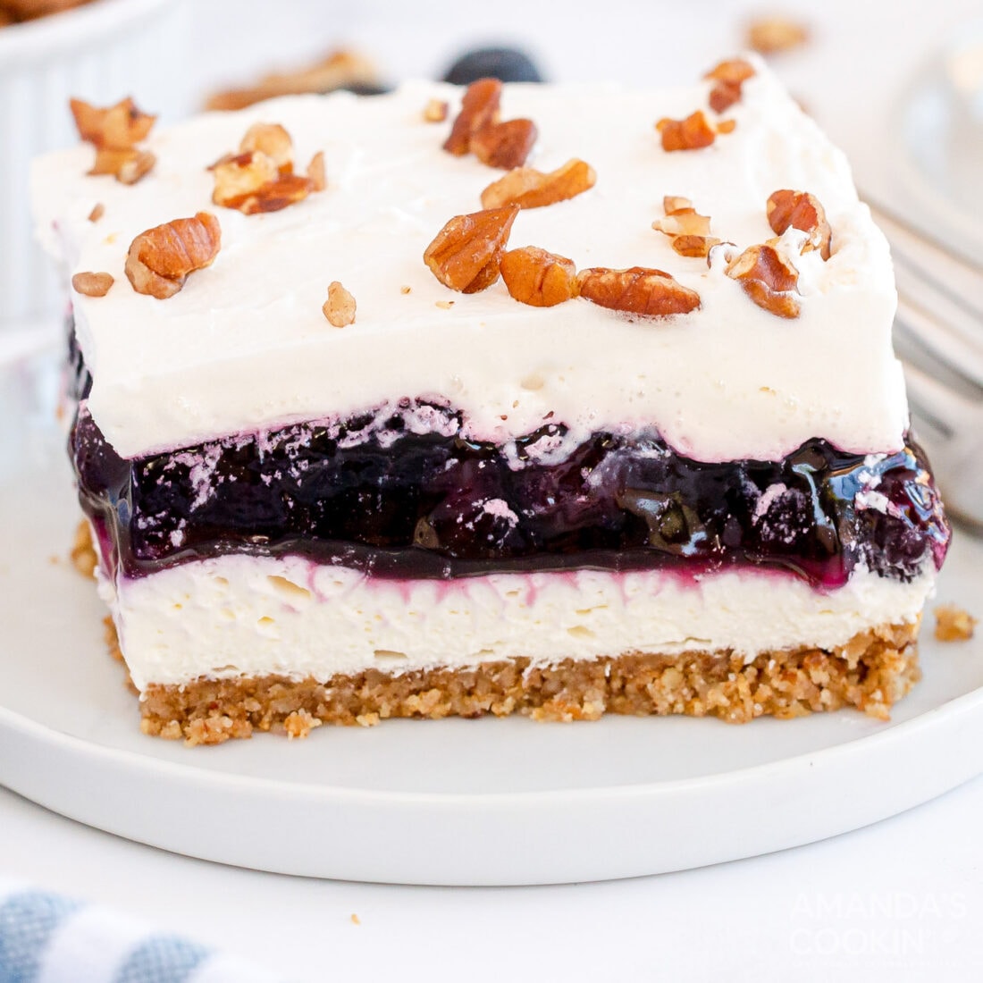 Blueberry Delight - Amanda's Cookin' - One Pan Desserts