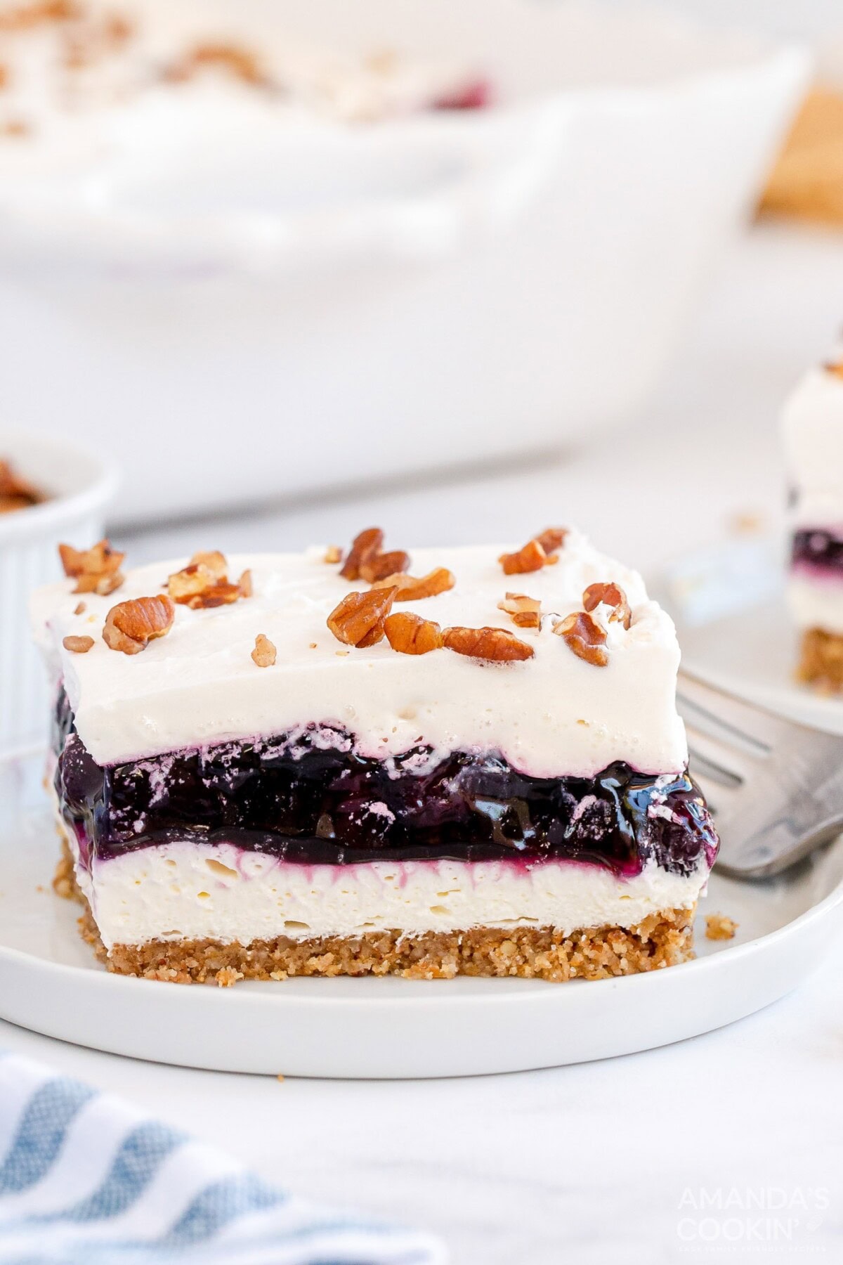 slice of blueberry lush