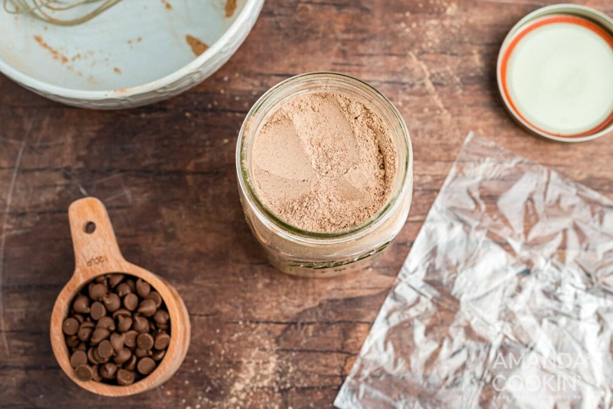 ingredients in jar