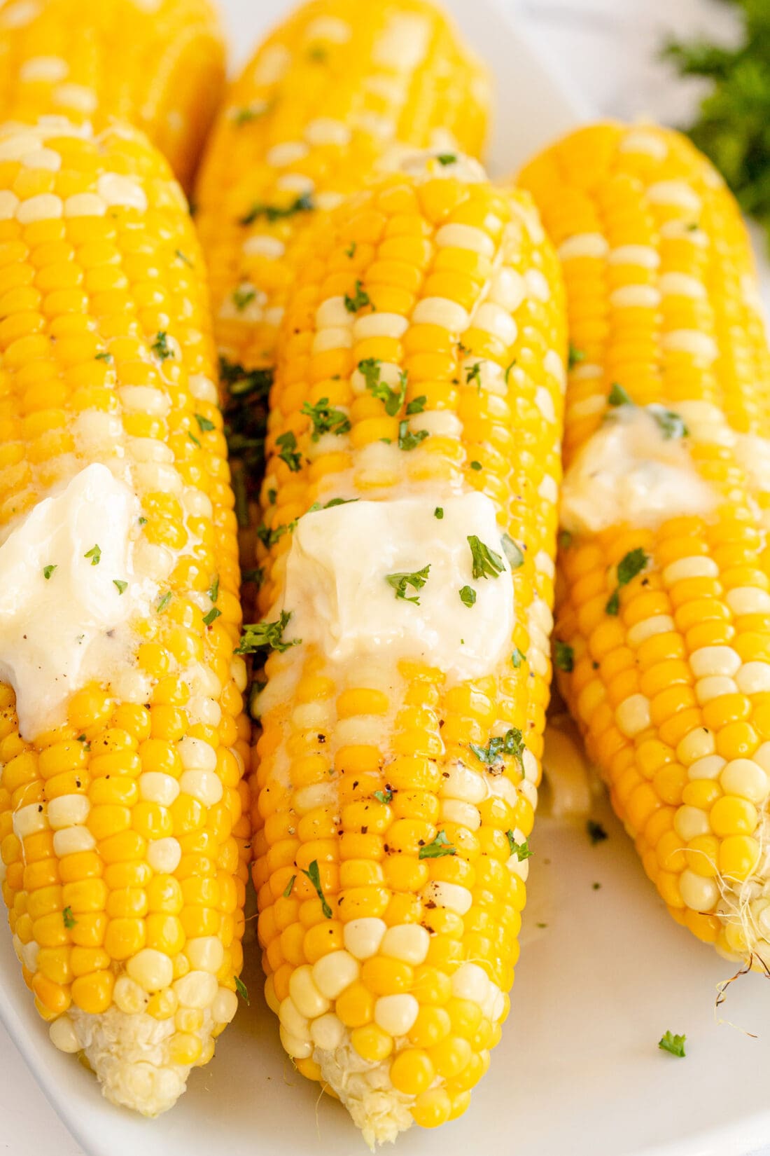Grilled Corn on the Cob with butter