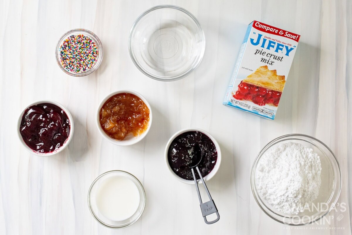 ingredients for homemade pop tarts