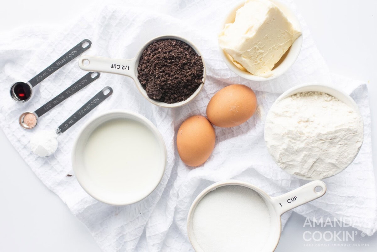 ingredients needed for oreo cheesecake bars