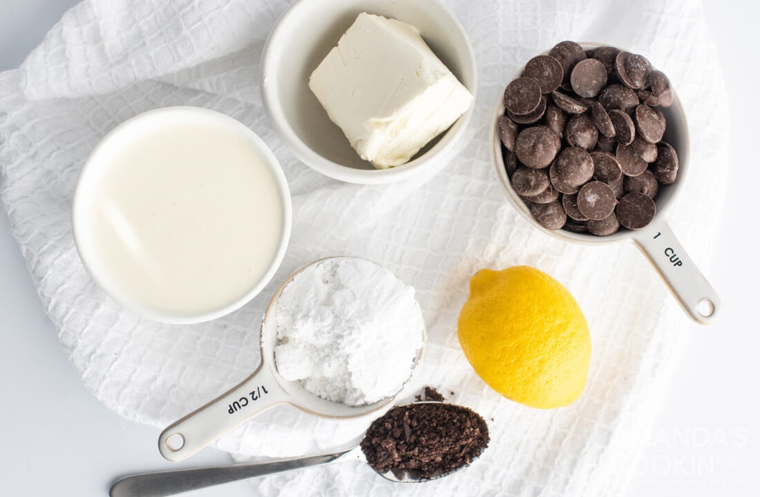 ingredients for oreo cheesecake bars