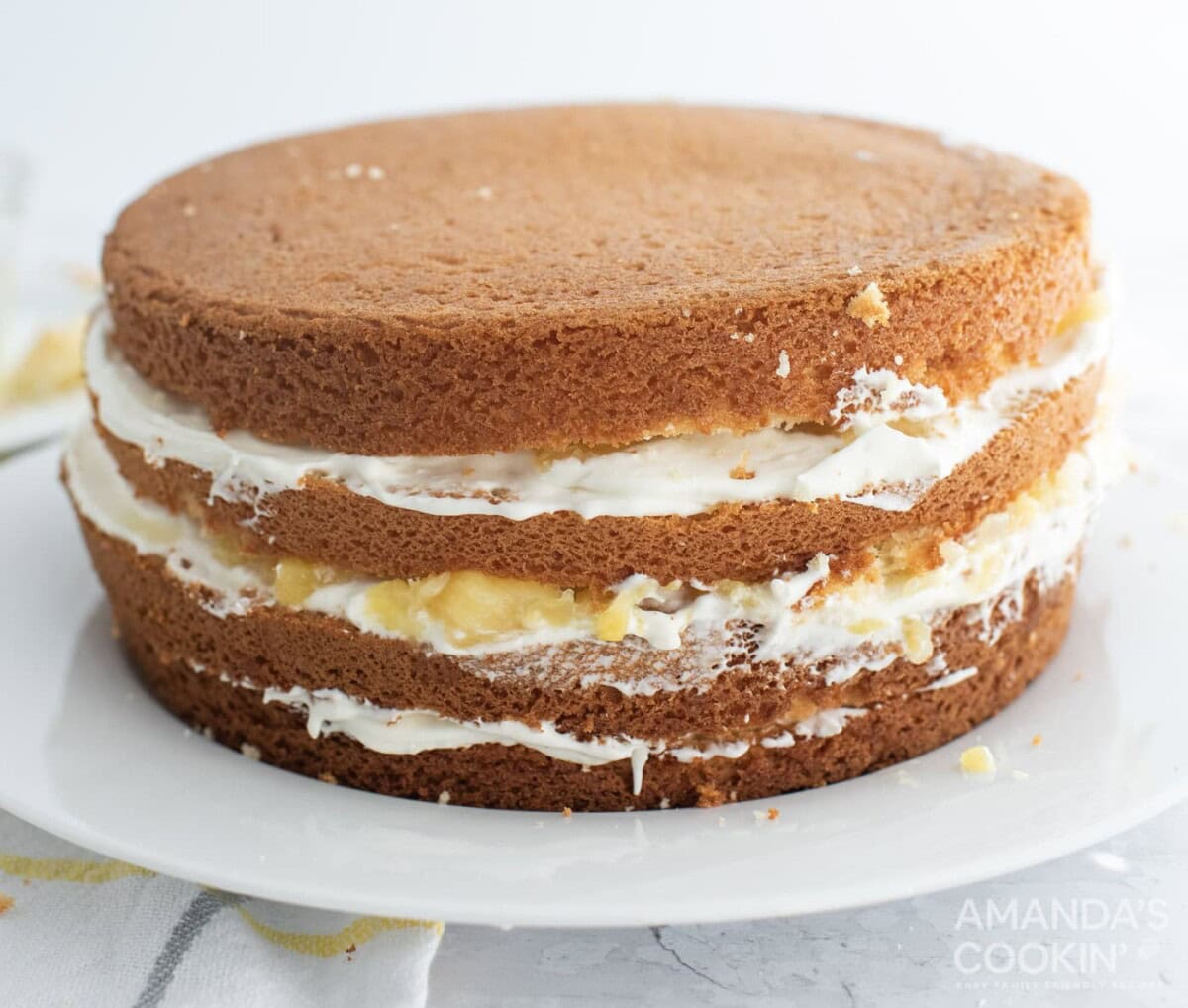 layered pineapple cake