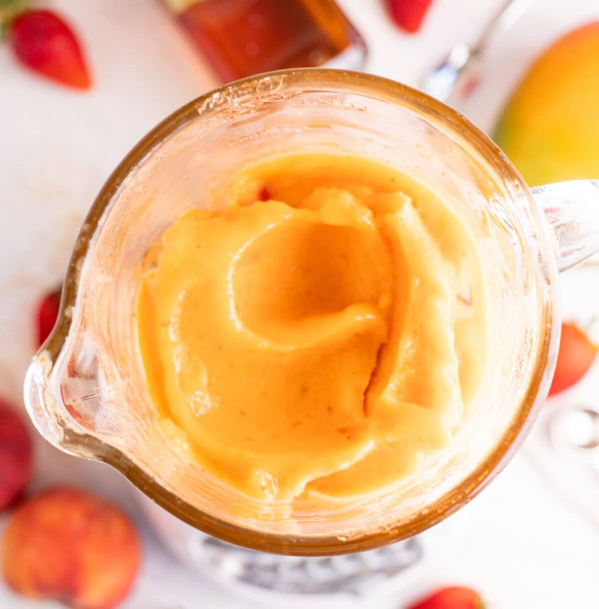 rum slush mixture in blender