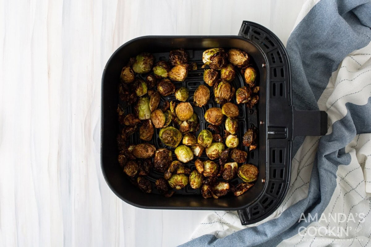 roasted brussels sprouts in the air fryer