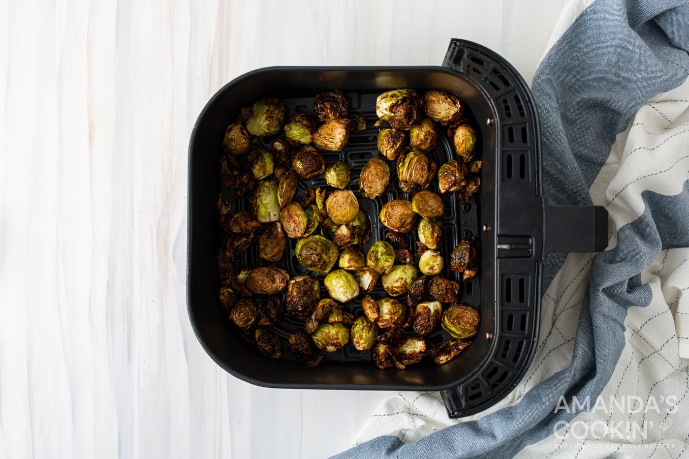 roasted brussels sprouts in the air fryer