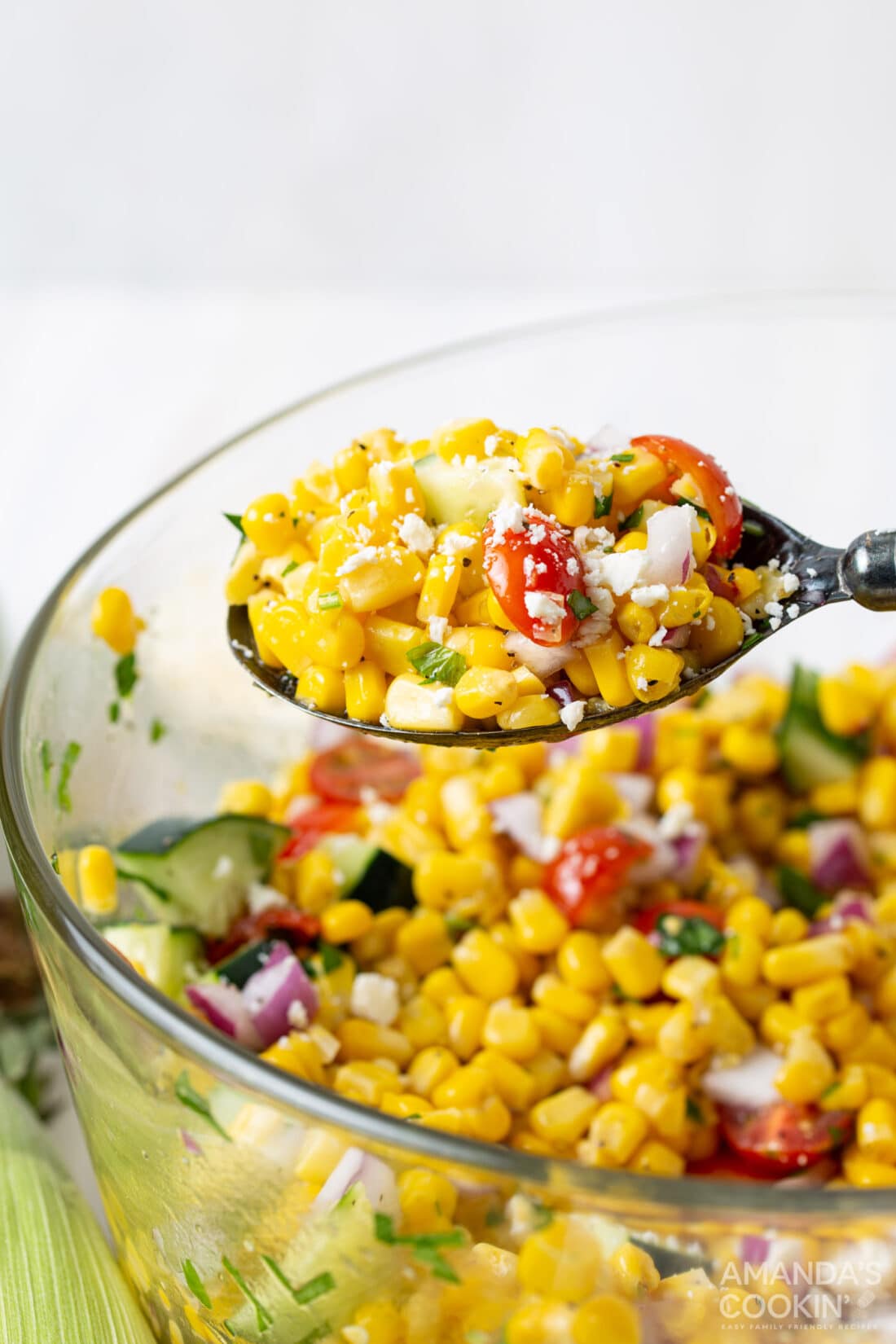 spoonful of Corn Salad