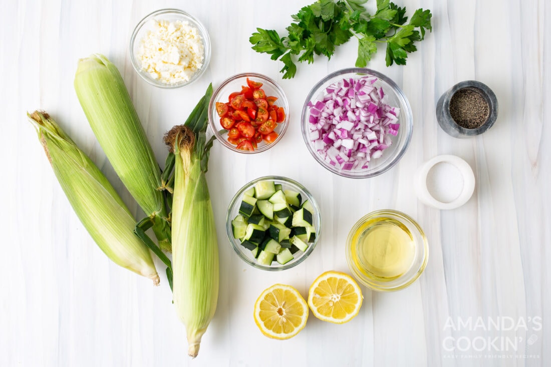 ingredients for Corn Salad