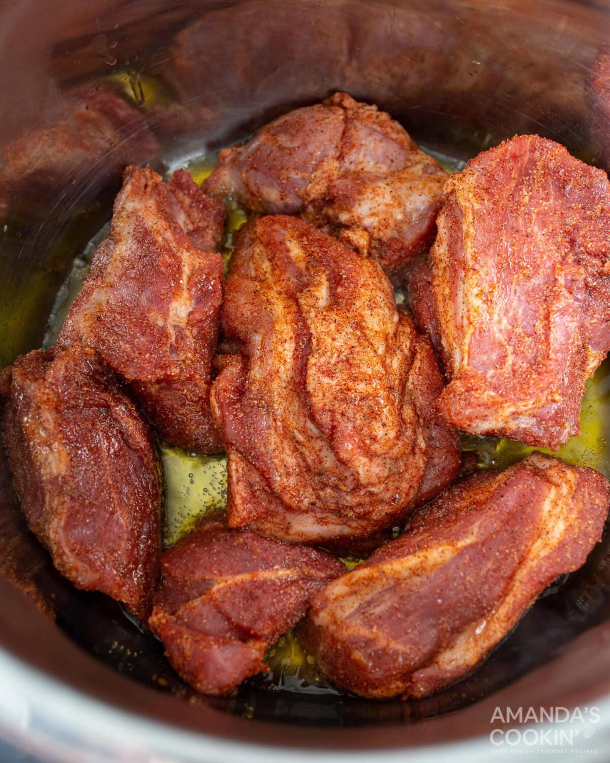 searing pork shoulder in the instant pot