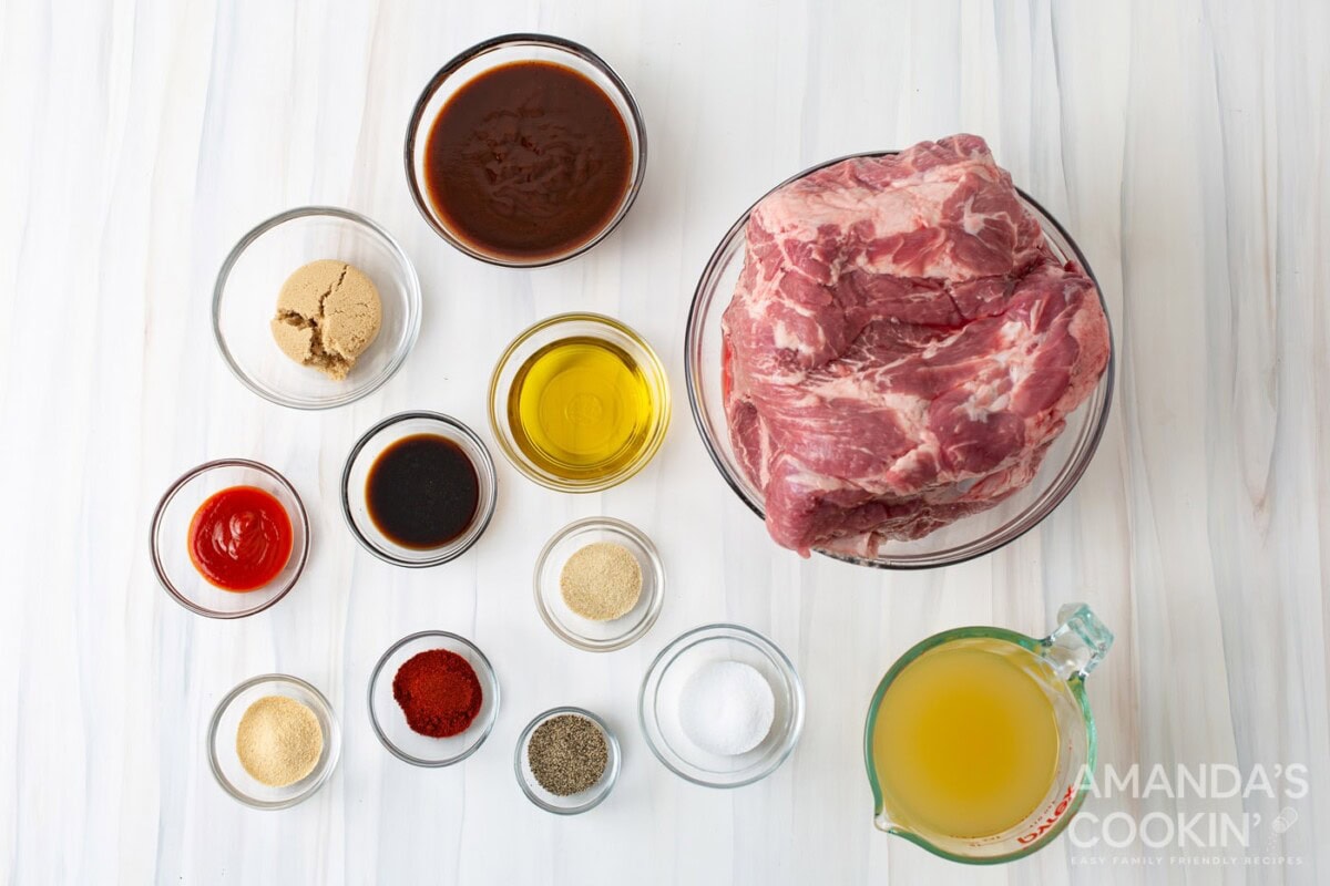 ingredients for Instant Pot Pulled Pork