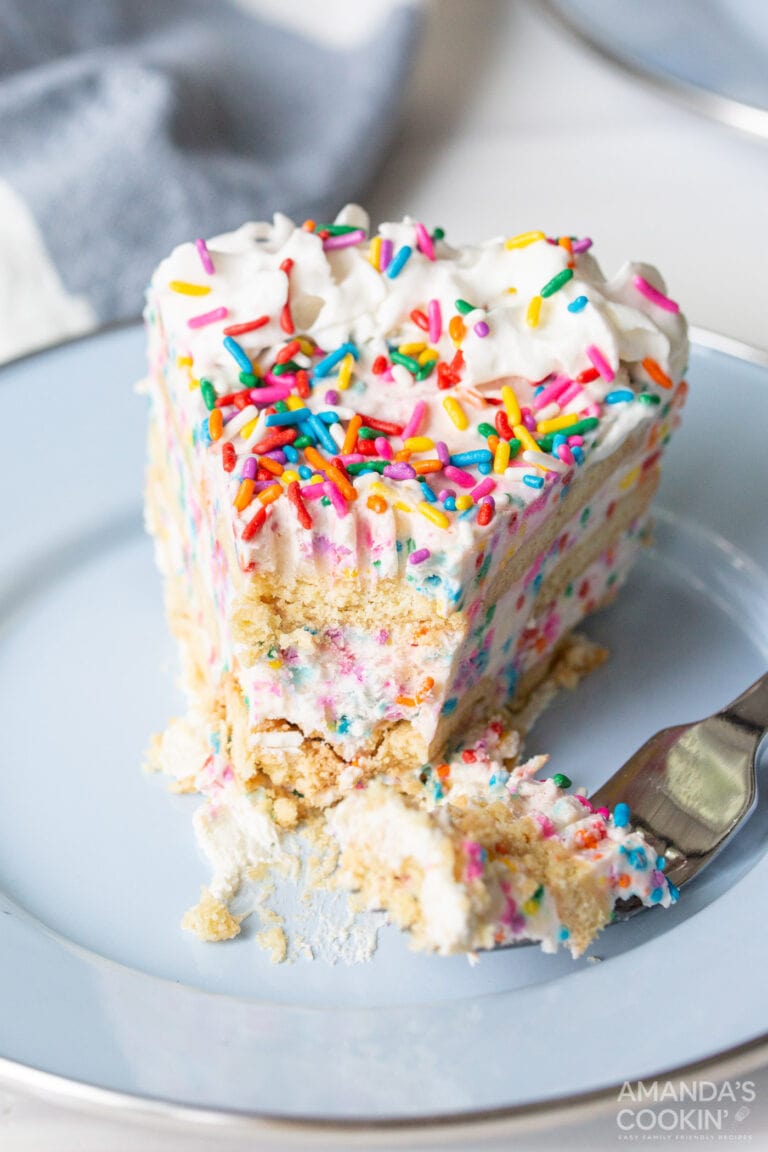 Funfetti Icebox Cake Amanda's Cookin' No Bake Desserts