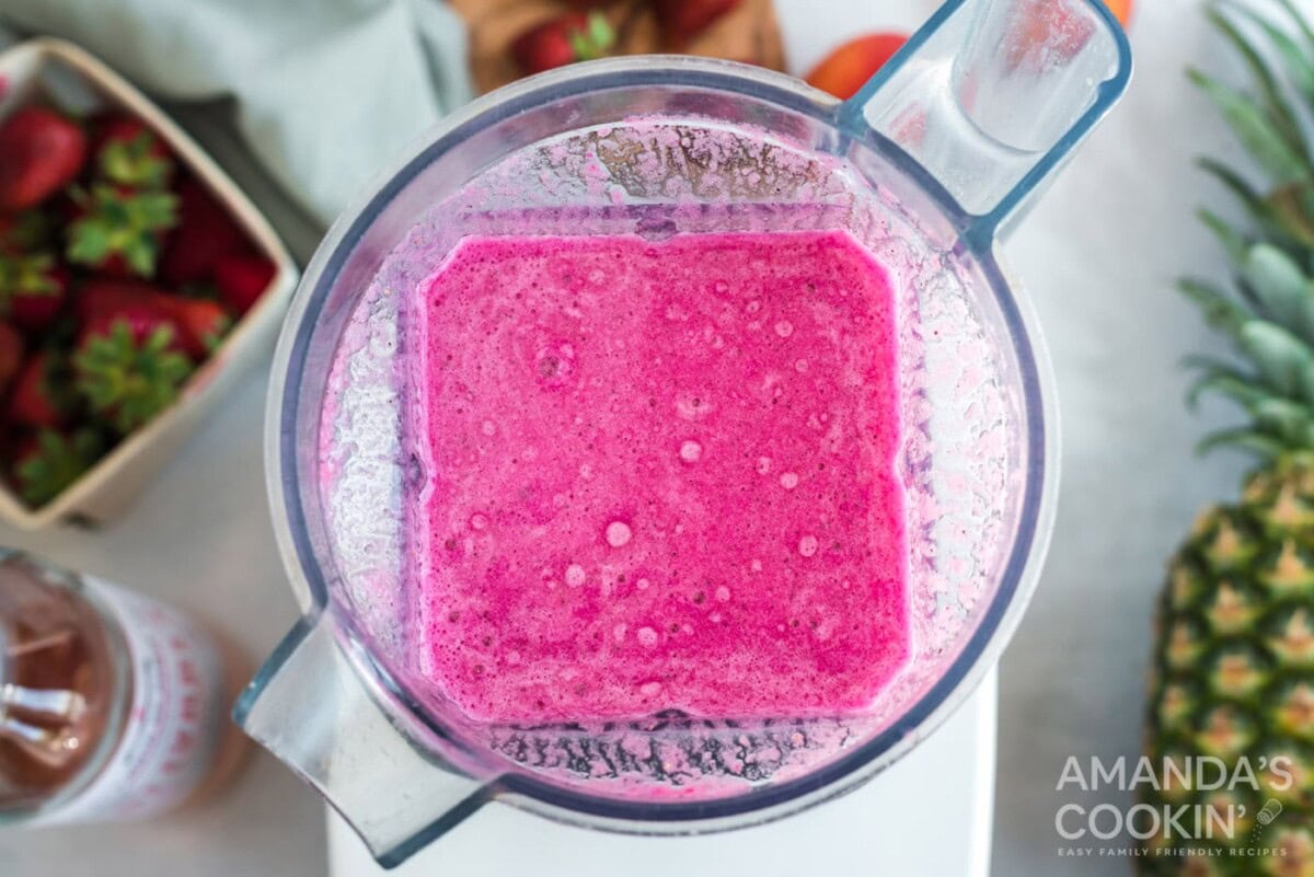 pureed frozen fruit with wine