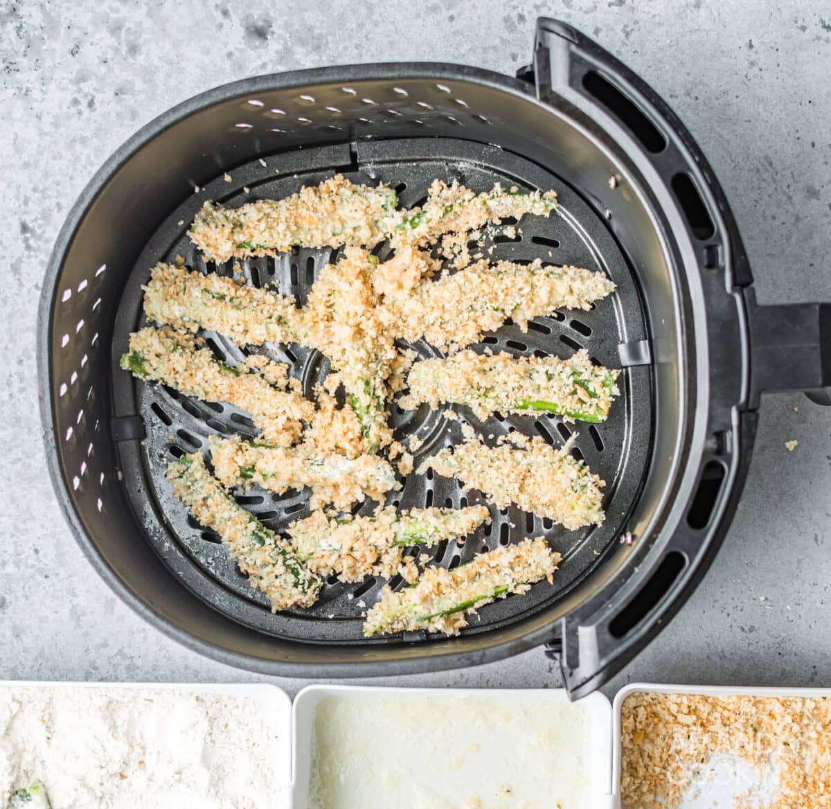jalapeno fries in air fryer basket