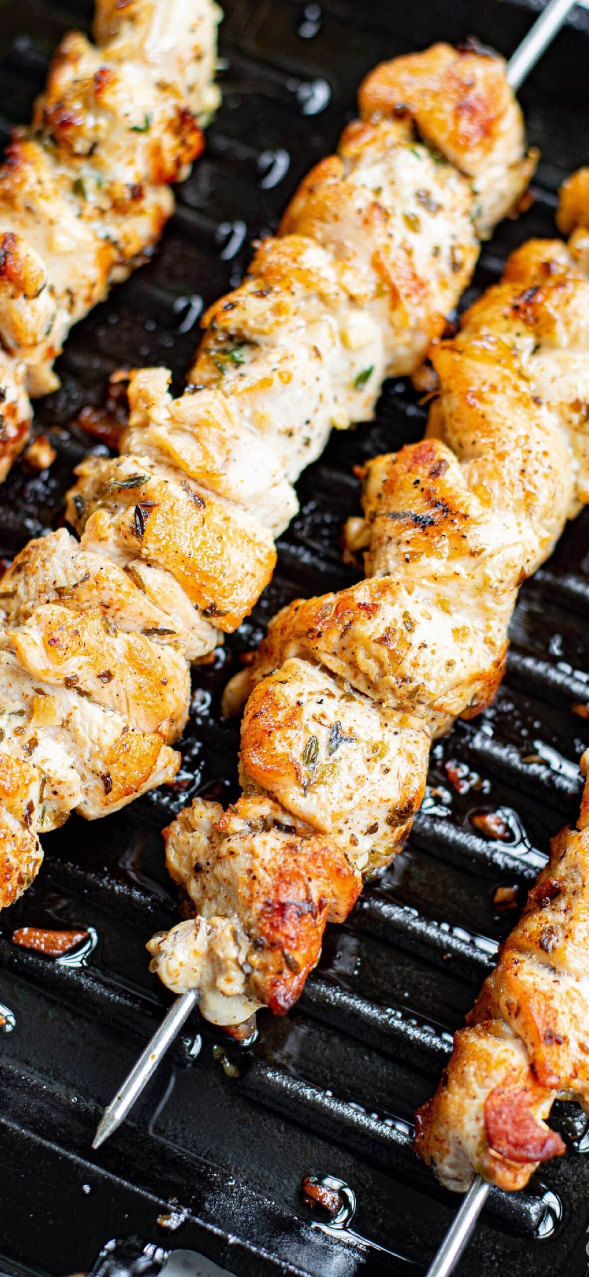 Greek Chicken Kabobs - Amanda's Cookin' - Chicken & Poultry