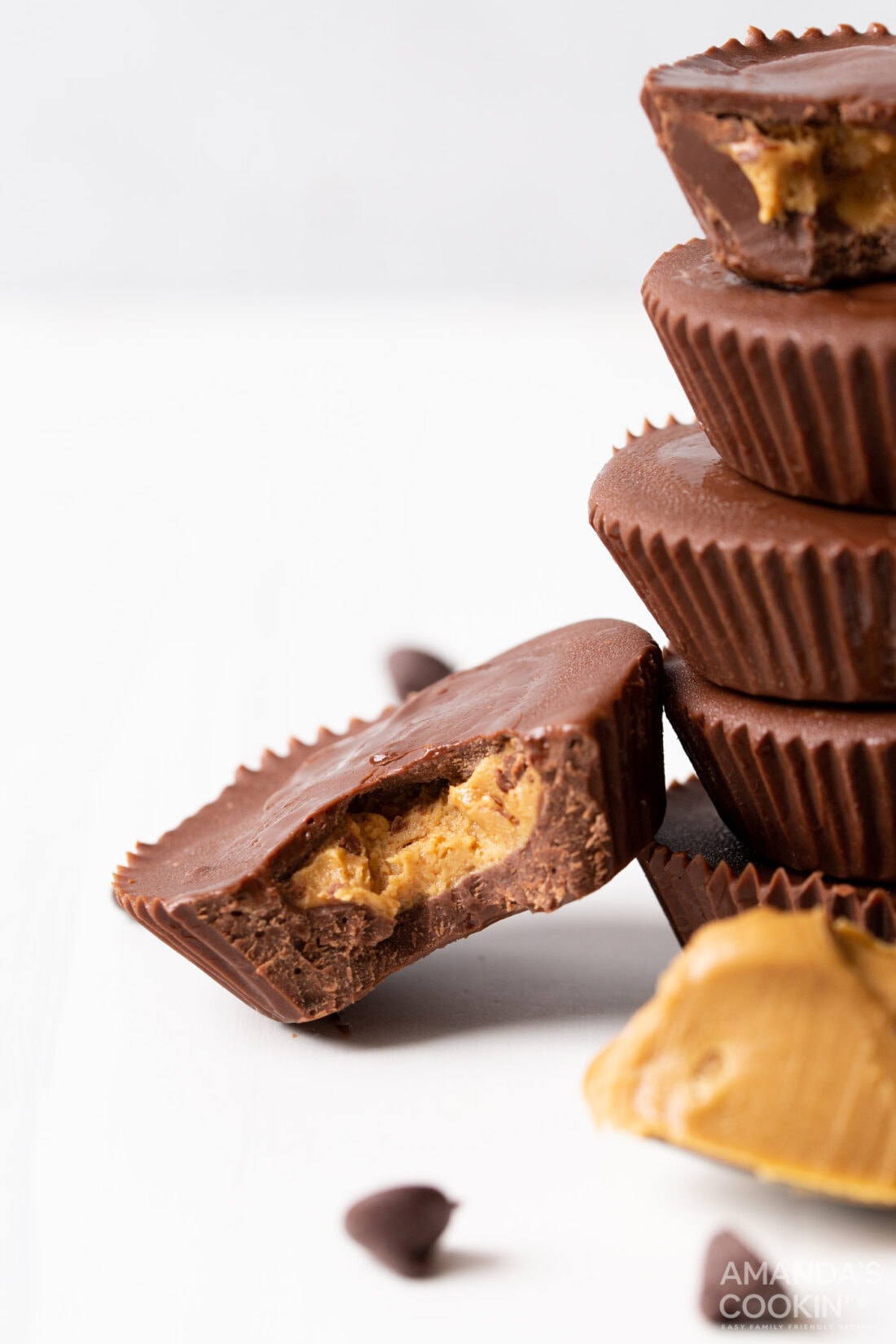 Peanut Butter Cup with a bite out of it