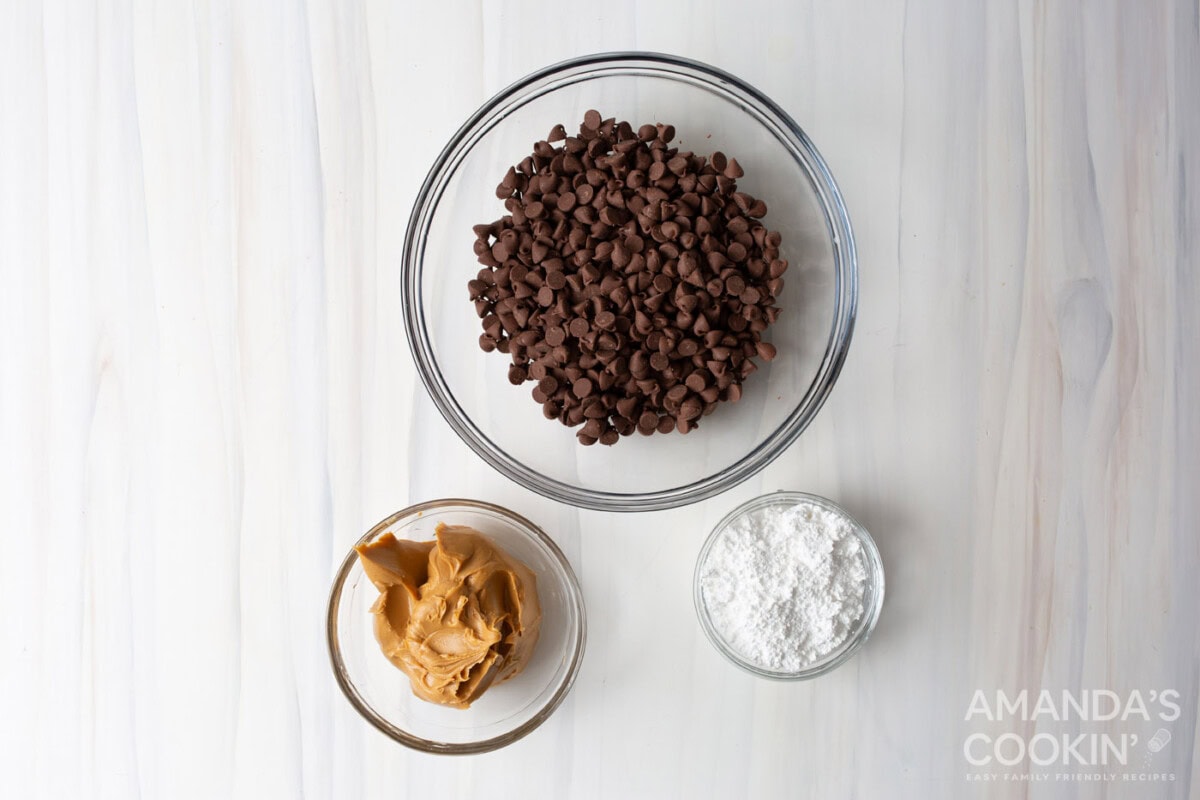 ingredients for Peanut Butter Cups