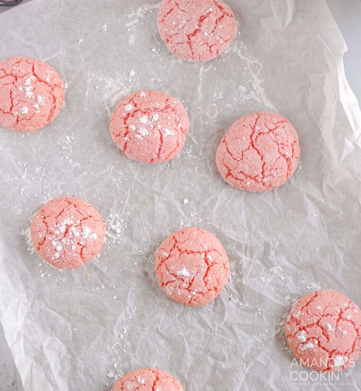 powdered sugar on top of cookies