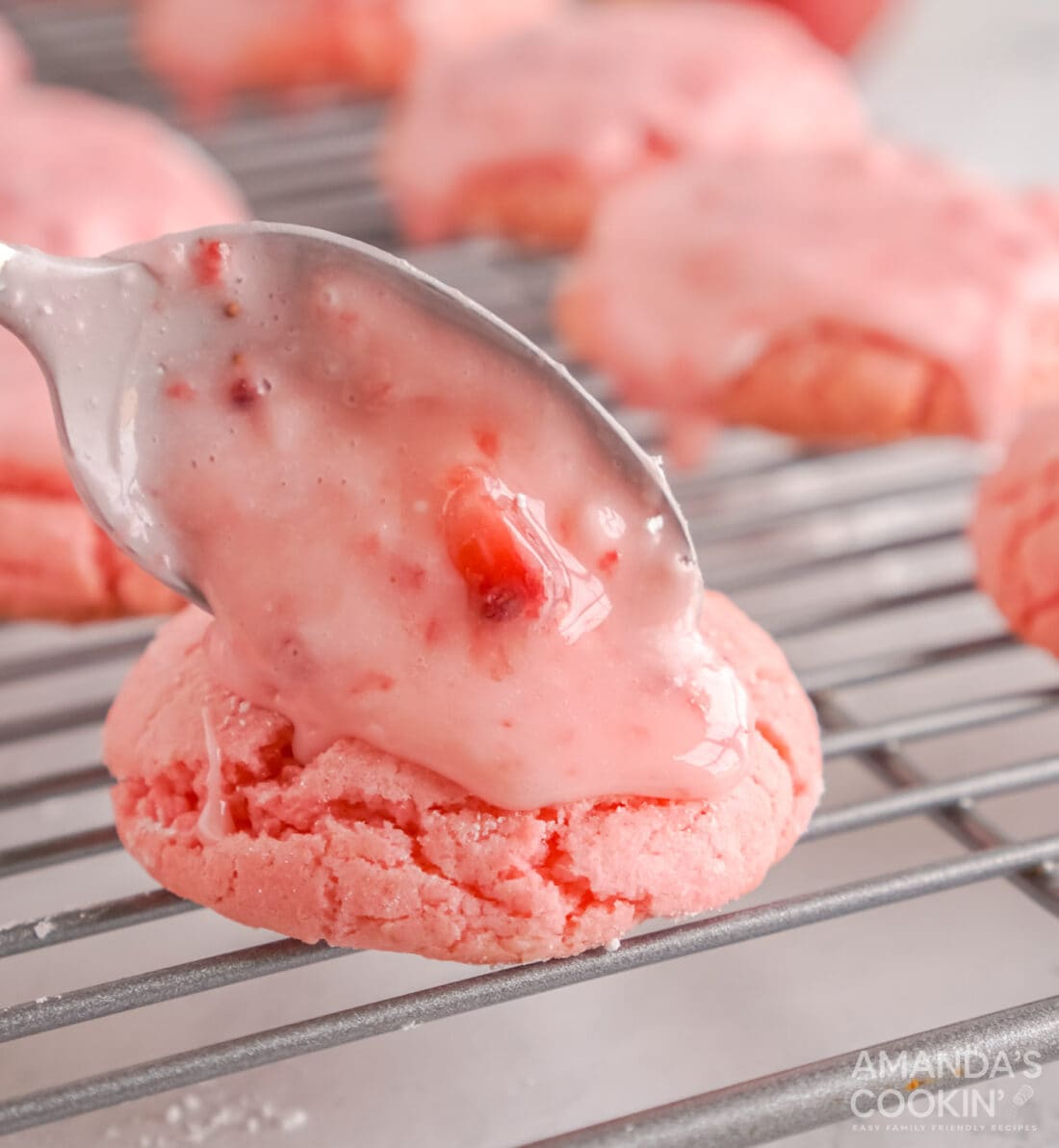 Strawberry Cake Mix Cookies Amanda's Cookin' Cookies, Brownies, & Bars